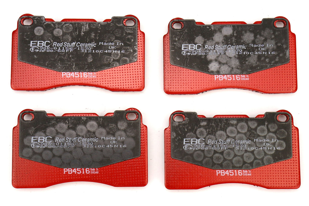 EBC Brakes Redstuff Ceramic Front Brake Pads - 2004-2017 Subaru STI / 2017-2026 Honda Civic Type R