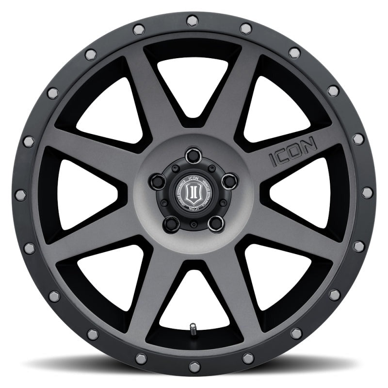 ICON Alloys Rebound 20x9 6x5.5 +16mm 5.625" Backspacing Titanium Wheel - 1820909056TT