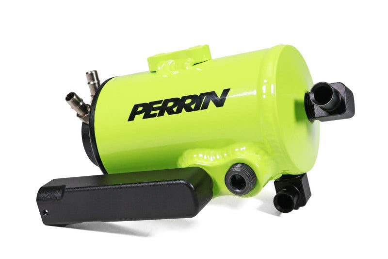 PERRIN Air Oil Separator - Neon Yellow - 2022-2026 Subaru WRX