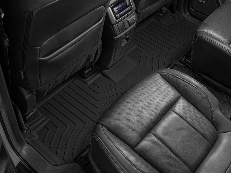 WeatherTech Rear FloorLiner HP - Black - 2nd Row - 2019-2023 Subaru Ascent