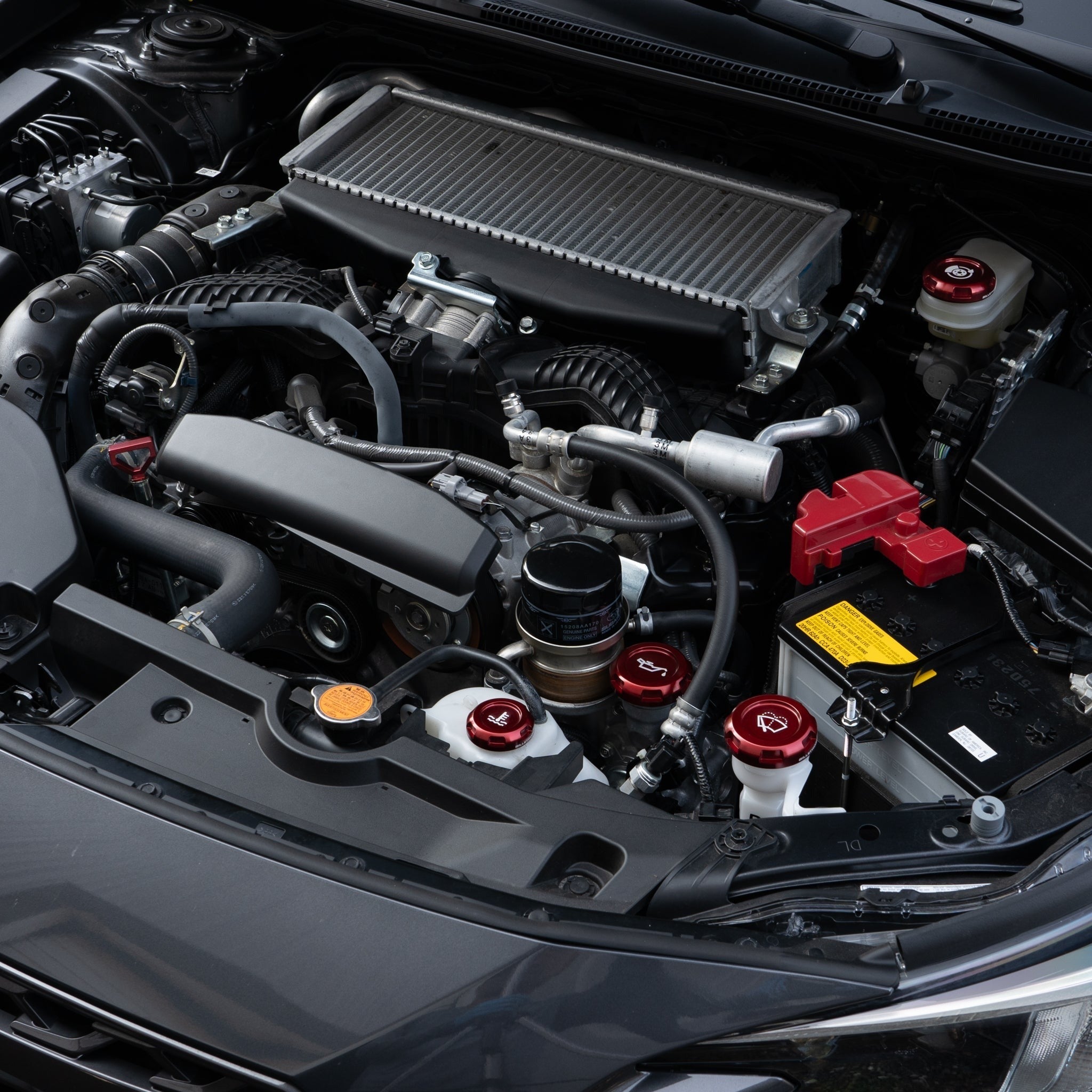 Billetworkz Engine Bay Caps - Subaru WRX/STI 2002-2007