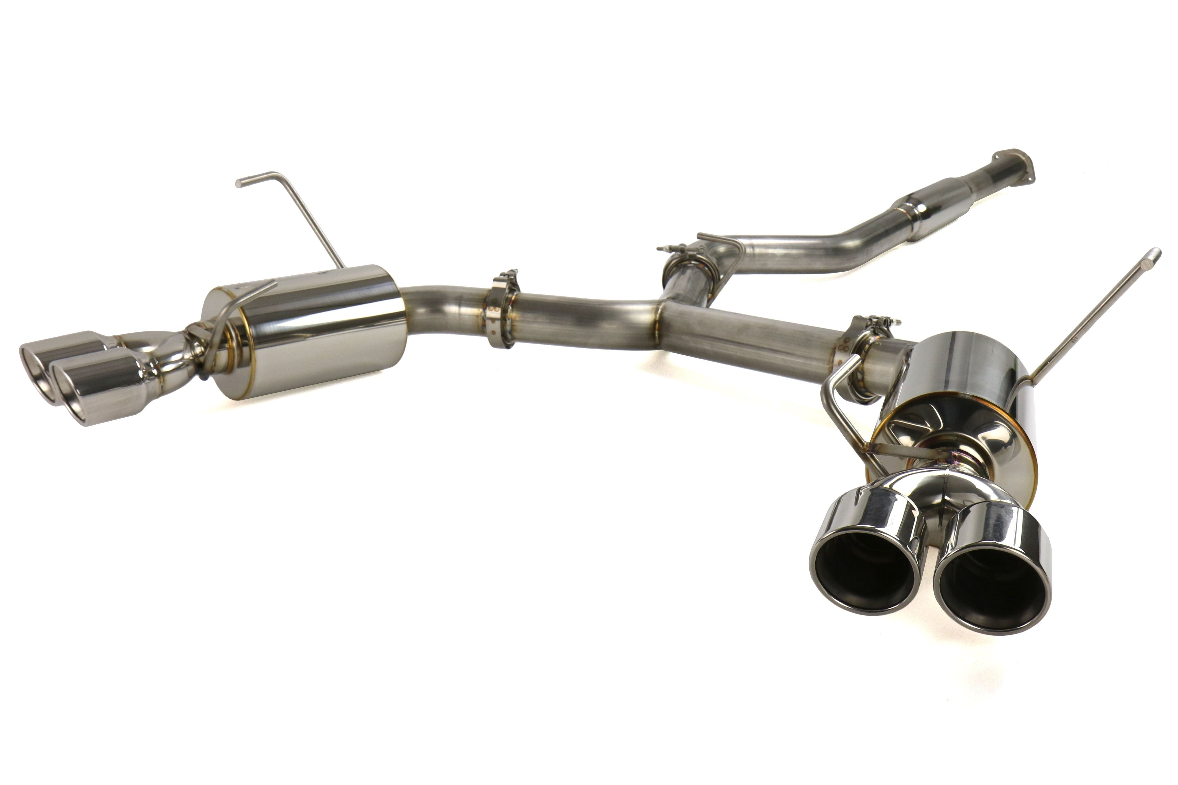 ETS Cat-Back Exhaust System w/ Resonator Polished Tips - 2015-2021 Subaru WRX / STI