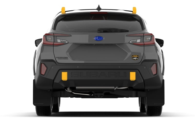 Rally Armor Black UR Mud Flap - Red Logo (Wilderness, No Drill) - 2024-2026 Subaru Crosstrek