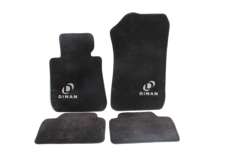 Dinan 14-16 BMW 228i F21/F22 Signature Floor Mats Black w/ Silver Logo - Set of 4