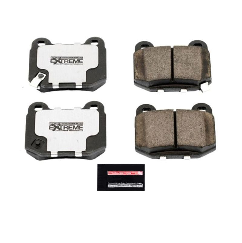 Power Stop Rear Z26 Extreme Street Brake Pads w/Hardware - 2004-2017 Subaru STI / 2017-2020 & 2022-2026 Subaru BRZ w/ Brembo