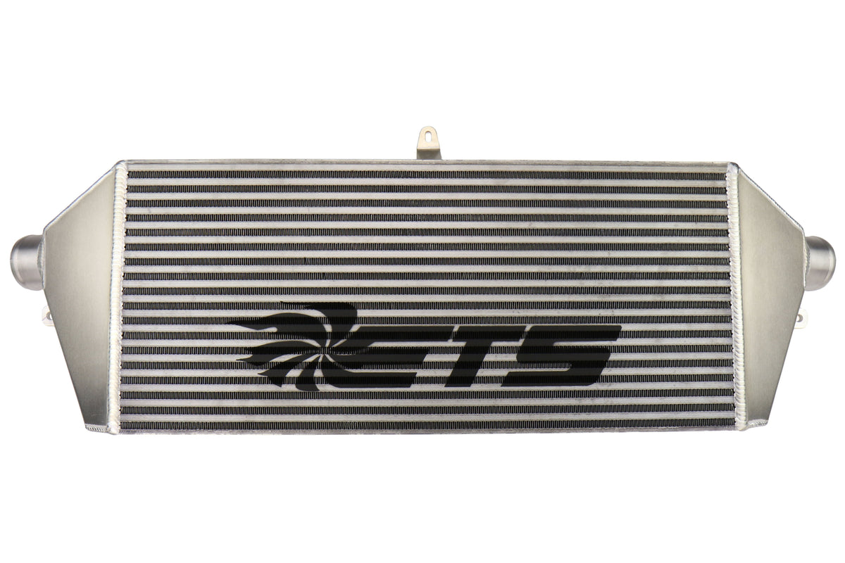 ETS Front Mount Intercooler Silver 3" Core Black Stencil - 2008-2014 Subaru WRX / STI