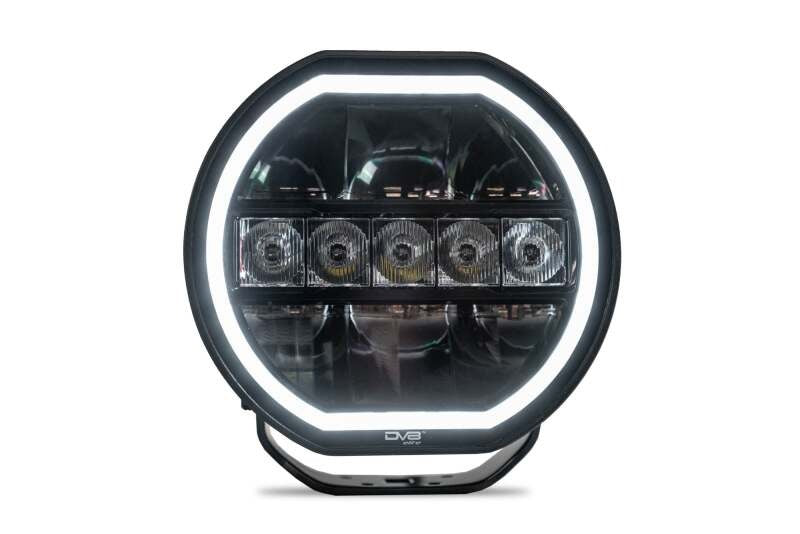 DV8 Offroad 7in Halo Elite Round Light w/ Accent Halo - White/Amber