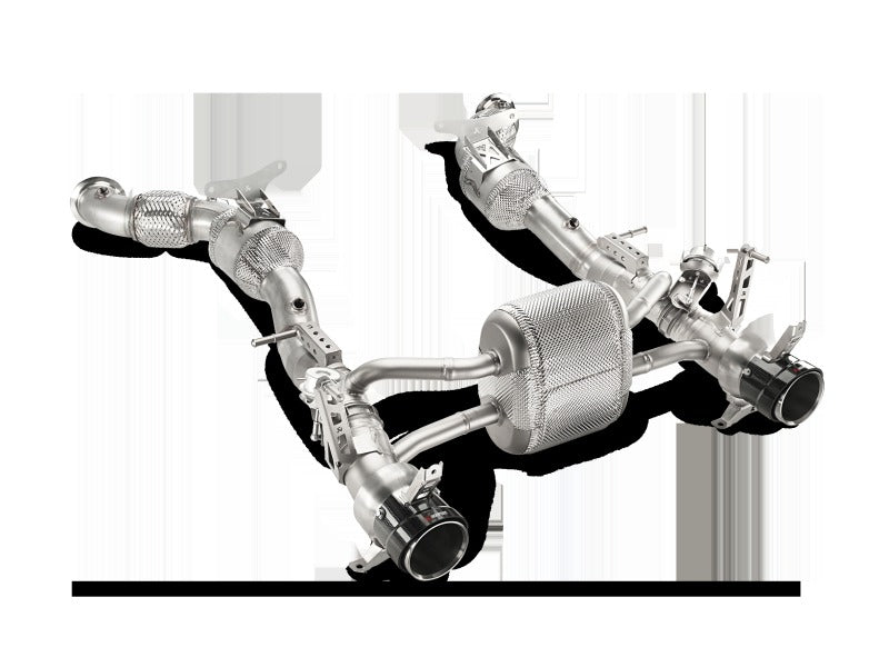 Akrapovic Slip-On Line Titanium with Carbon Tips for 2016-2017 Ferrari 488 GTB/488 Spyder - MTP-FE488H