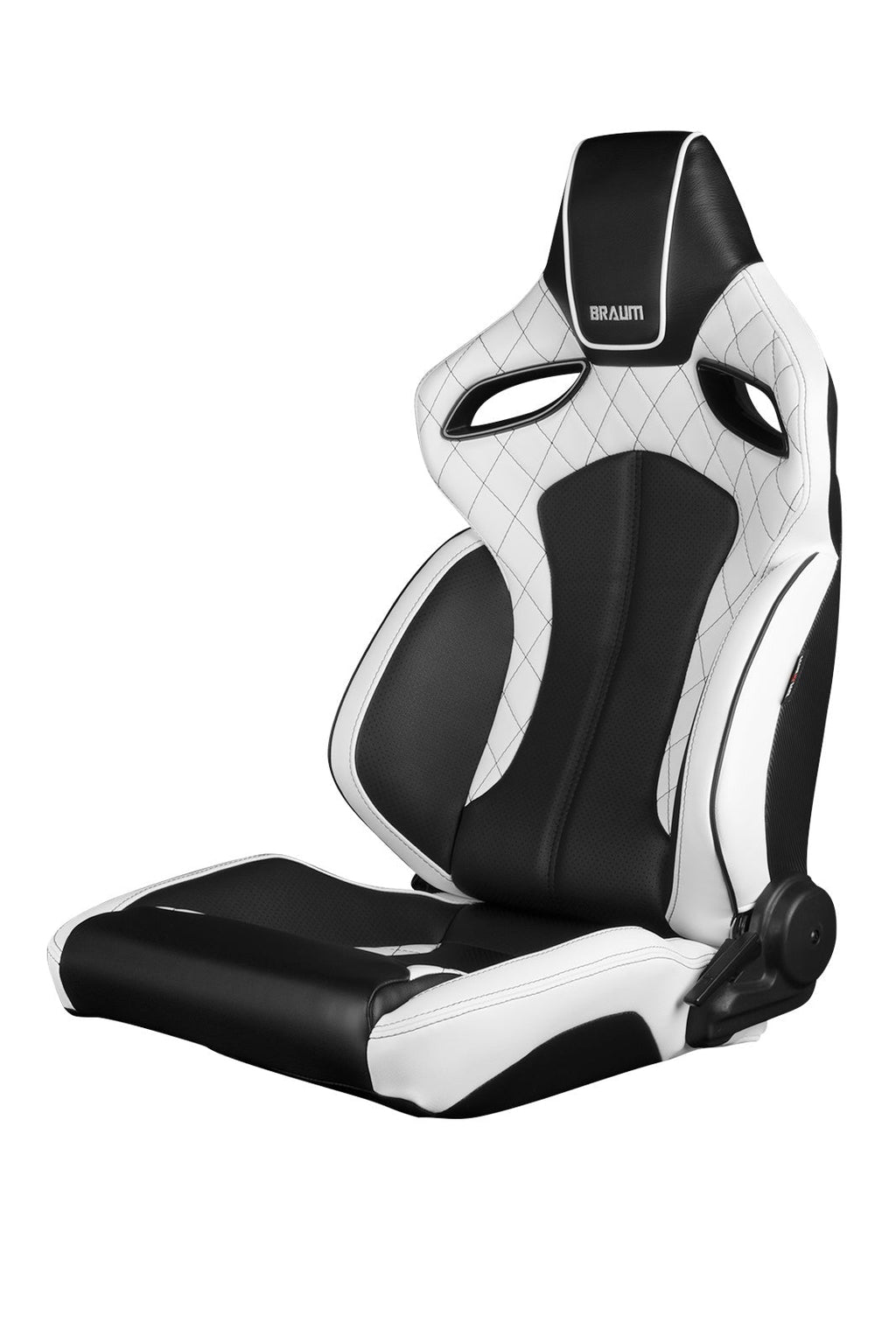 Braum Orue Series Sport Seats White Diamond (Black Stitching)-Universal