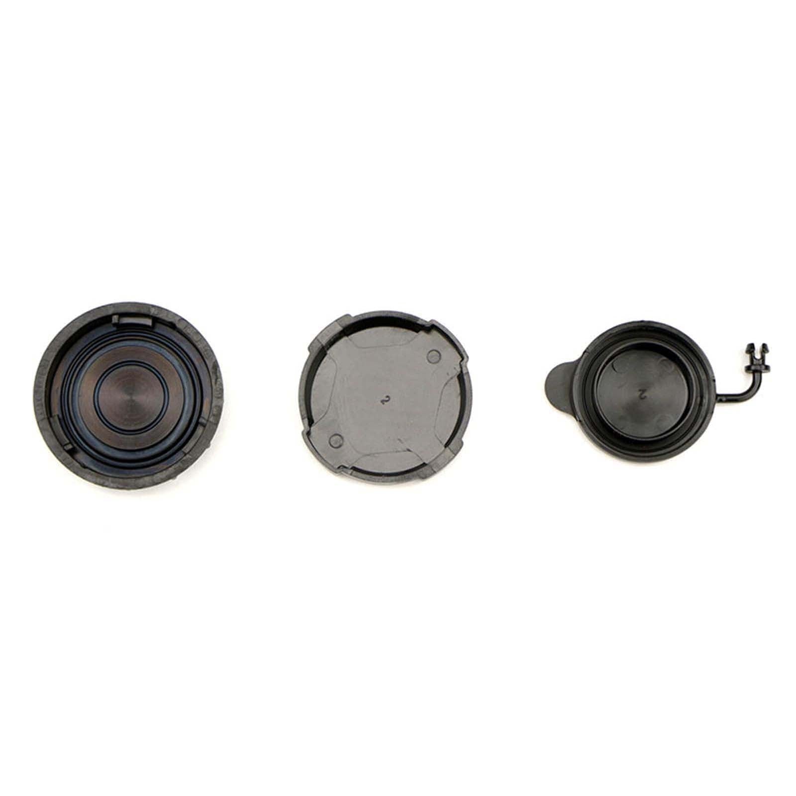 GrimmSpeed Engine Bay Reservoir Cap Set BLACK - 2002-2021 Subaru WRX/STI/FXT/OBXT/LGT