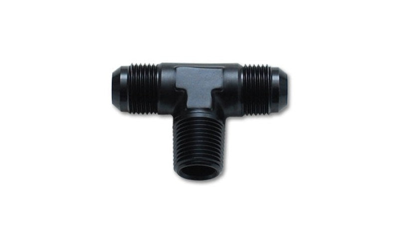 Vibrant Performance Male Flare to Pipe Tee Adapter Fitting, -8AN x 3/8in NPT, Automotive Performance Fabrication - Part 10463