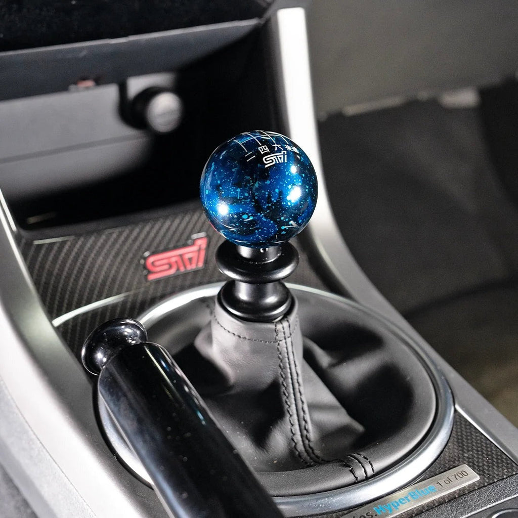 Billetworkz Cosmic Space Shift Knob - 6 Speed STI Japanese Engraving - Subaru STI