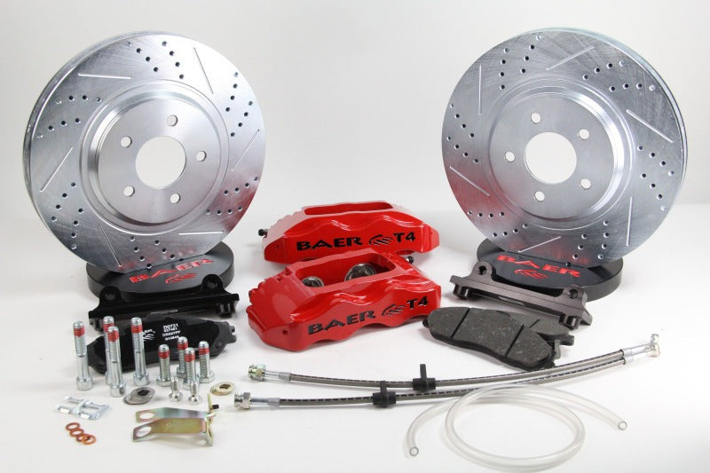 Baer Brakes 88-96 Chevrolet Corvette 13in Track4 Front SDZ Brake Kit - Comp Yellow