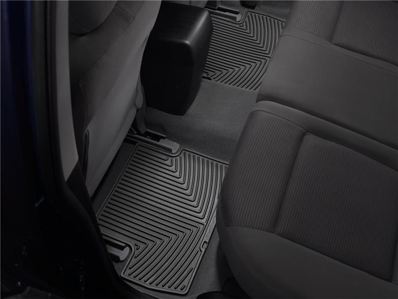 WeatherTech Rear Rubber Floor Mats - Black - 2010-2014 Subaru Legacy / Outback