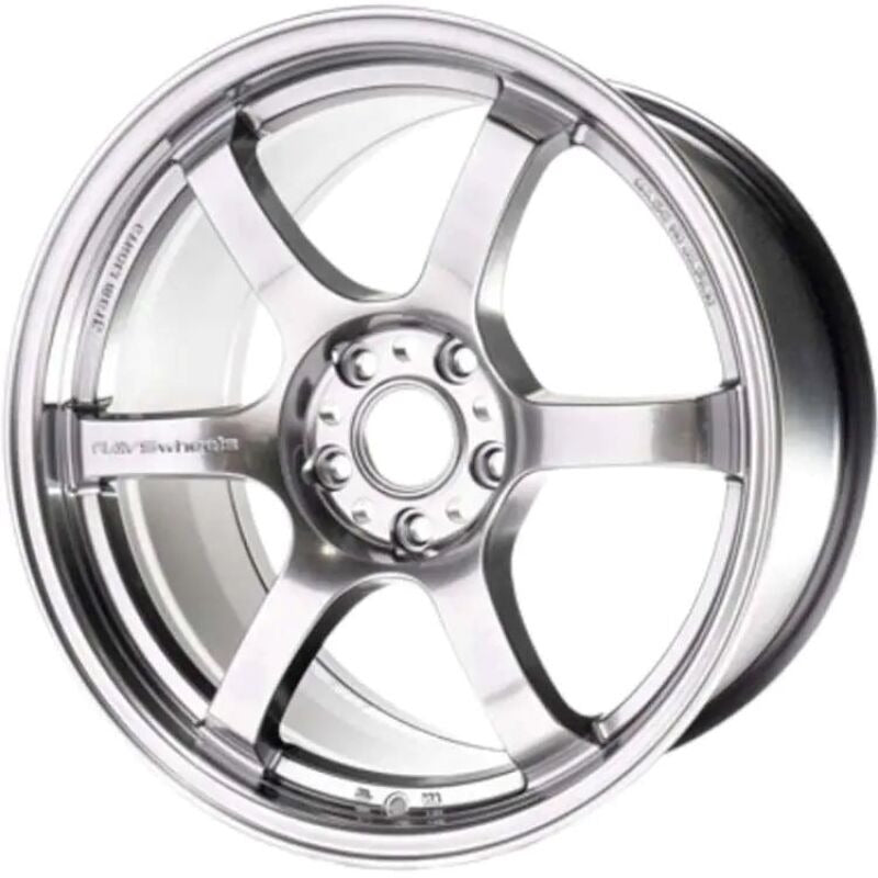 Gram Lights 57DR 18x9.5 +38 5x114.3 - Grace Silver (Single Wheel)