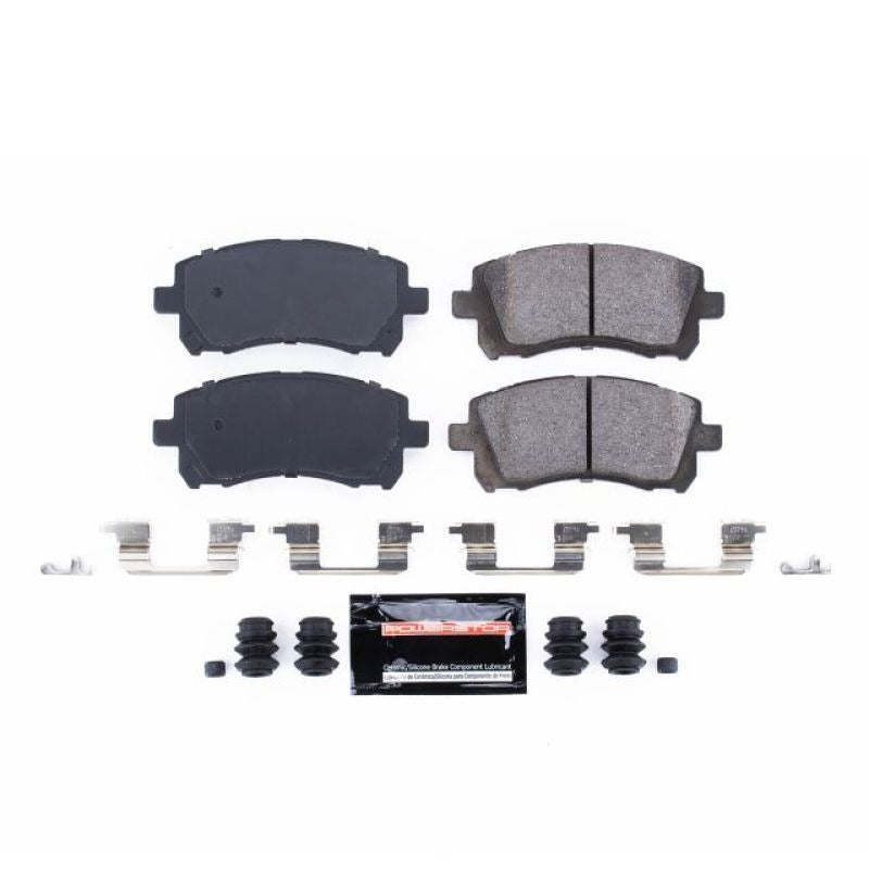 Power Stop Front Z23 Evolution Sport Brake Pads w/Hardware - 2002-2003 Subaru WRX / 1998-2001 Forester