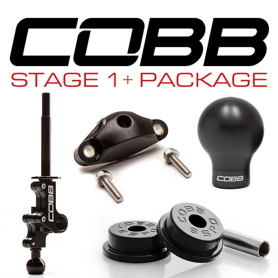 Cobb Subaru STi 6MT Stage 1+ Drivetrain Package w / Black Shift Knob - 2004-2021 Subaru STI 6MT