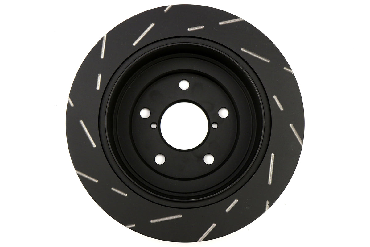 EBC Brakes USR Series Sport Slotted Rear Brake Rotors - 2002-2007 Subaru WRX