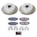 Power Stop Semi-Coated Rear Rotor Kit - 2005-2009 Subaru Outback