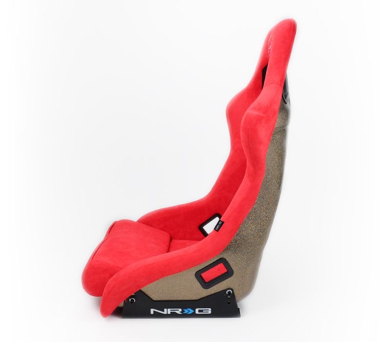 NRG Innovations FRP ULTRA Large Competition Alcantara Seat Red - Universal