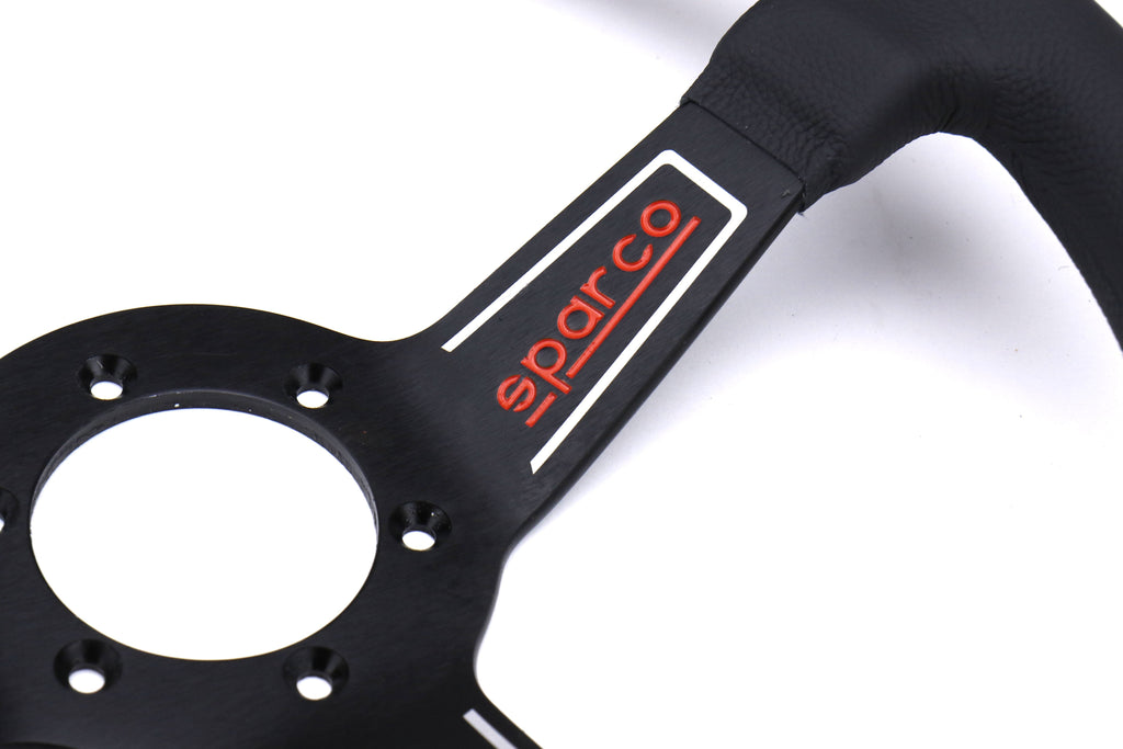 Sparco L575 Steering Wheel Leather Black - Universal