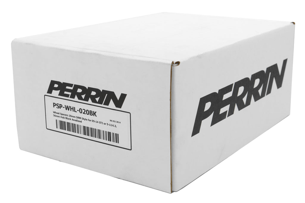 PERRIN 20mm Wheel Spacers 5x114.3 w/56mm Hub - Black Pair - 2005-2021 Subaru STI / 2015-2026 WRX