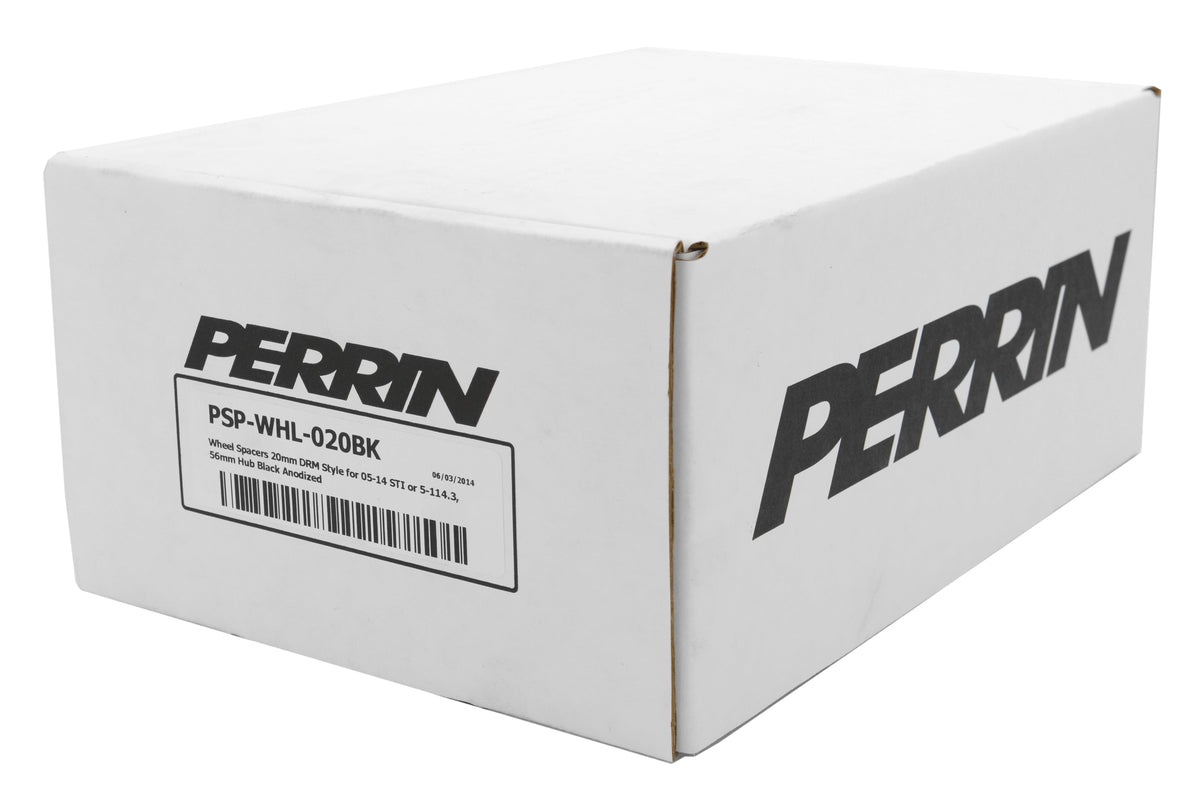 PERRIN 20mm Wheel Spacers 5x114.3 w/56mm Hub - Black Pair - 2005-2021 Subaru STI / 2015-2026 WRX