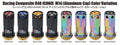 Project Kics 14x1.50 R40 Iconix Lock & Lug Nuts - Neo Chrome w/Gold Cap (16+4 Locks)