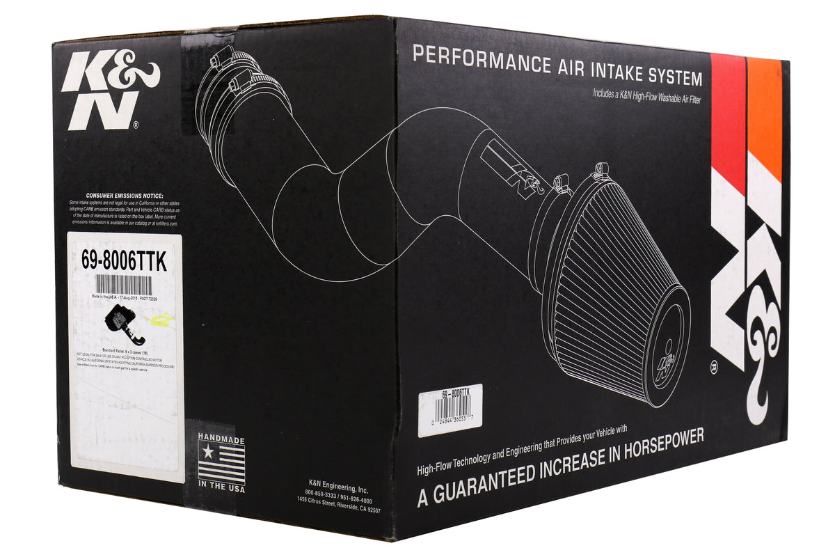 K&N Black Typhoon Short Ram Intake - 2015-2021 Subaru WRX