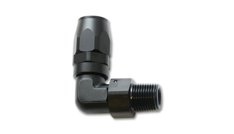 Vibrant Performance Male NPT 90 Degree Hose End Fitting, Hose -16AN, Pipe Thread: 3/4 NPT, AN Performance Fluid Plumbing - Part 26910