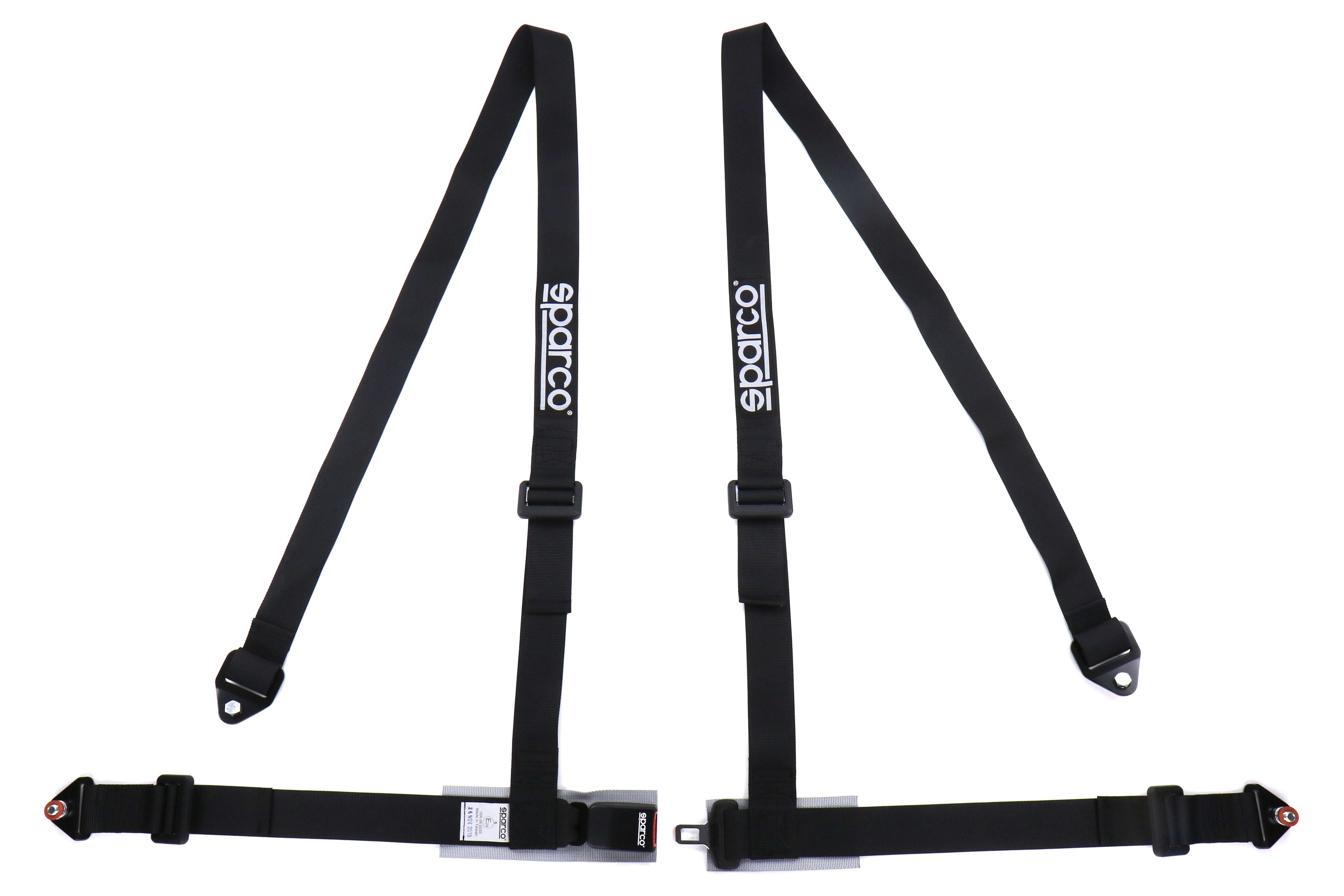 Sparco Belt 2 Inch 4-Point Bolt-In Harness Black - Universal