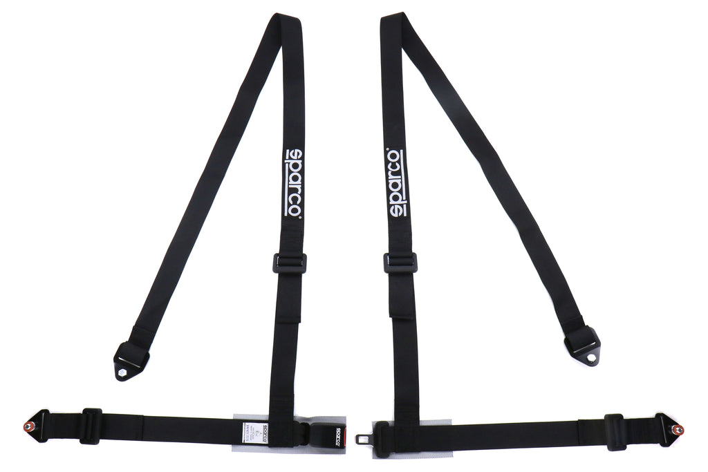 Sparco Belt 2 Inch 4-Point Bolt-In Harness Black - Universal