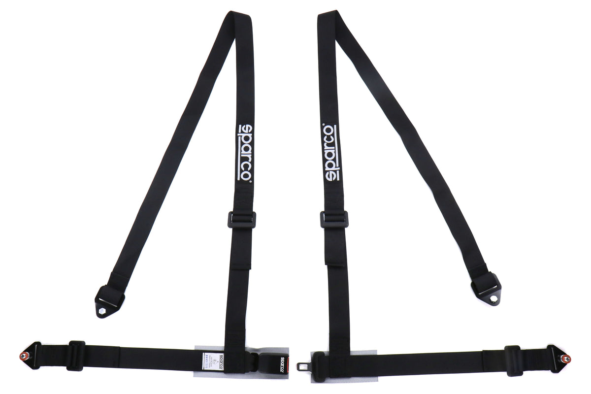 Sparco Belt 2 Inch 4-Point Bolt-In Harness Black - Universal