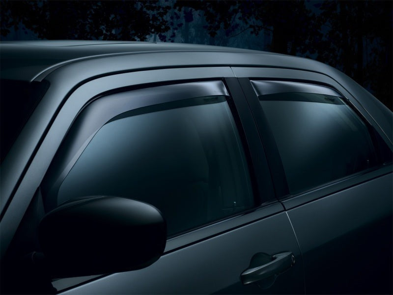 WeatherTech Front & Rear Side Window Deflectors - Dark Smoke - 2012-2014 Subaru Impreza / 2013-2015 Subaru XV Crosstrek