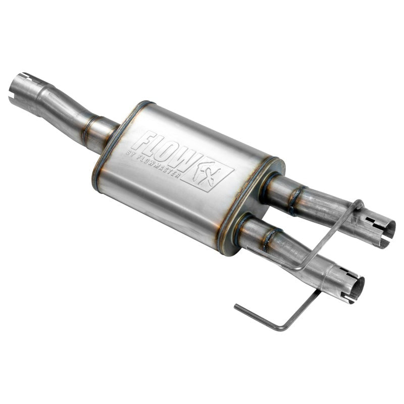 Flowmaster FlowFX Direct-Fit 3-Inch Center Inlet / Dual 2.25-Inch Outlets Muffler - 717835
