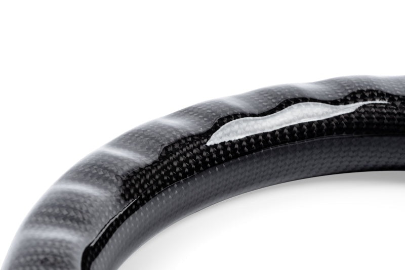 APR 15-26 Volkswagen Golf R/GTI/Jetta (MK7) Carbon Fiber/Silver Stitch Steering Wheel (For Paddles)