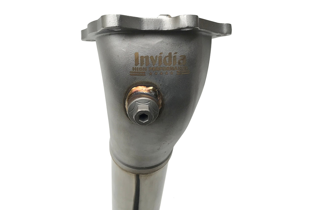 Invidia Downpipe Lower Catted Divorced Wastegate w/ 2 Bungs - Subaru Models (Inc. 2008-2014 WRX / 2008-2021 STI)