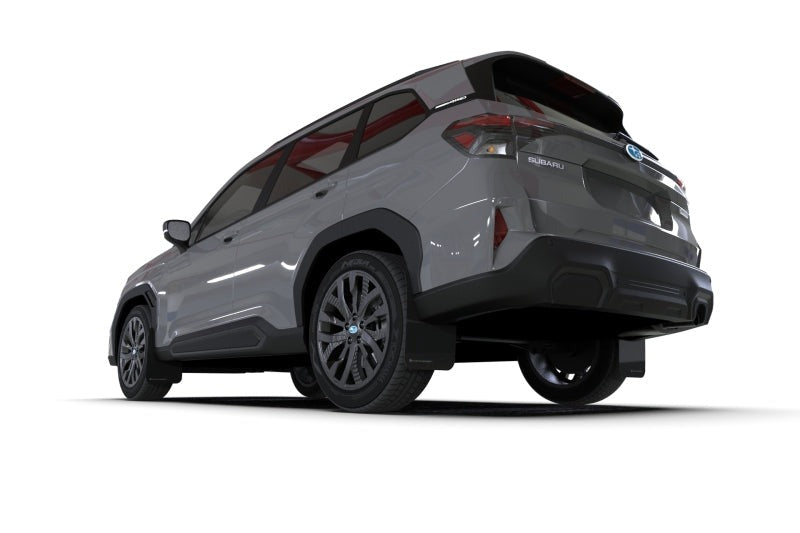Rally Armor UR Mud Flap w/Metallic Black Logo - Black - 2025-2026 Subaru Forester Hybrid