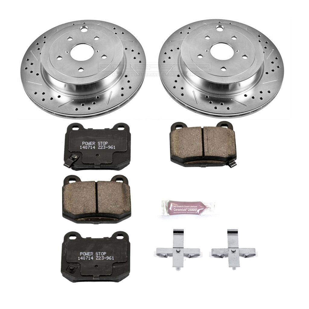 Power Stop Rear Z23 Evolution Sport Brake Kit - 2008-2014 Subaru Impreza