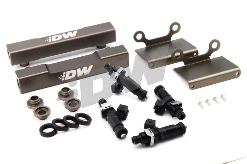 DeatschWerks Side Feed to Top Feed Fuel Rail Conversion Kit w/2200cc Injectors - 2004-2006 Subaru STI / Legacy GT