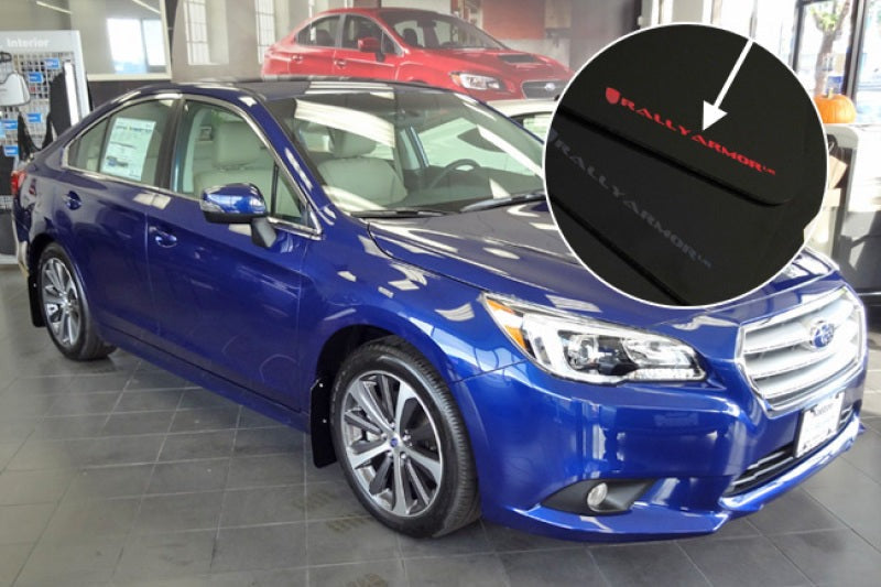 Rally Armor UR Mud Flap w/Red Logo - Black - 2015-2019 Subaru Legacy