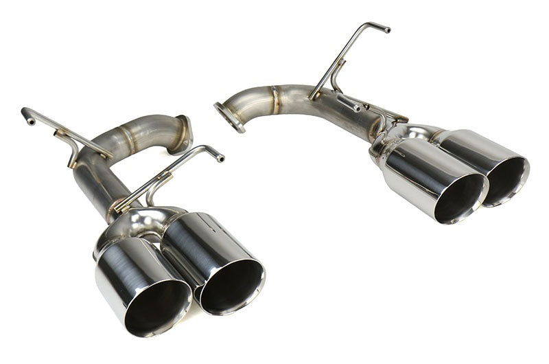 Remark Axle Back Exhaust Muffler Delete Stainless Double Wall 4in Tips - 2015-2021 Subaru WRX / 2015-2021 STI