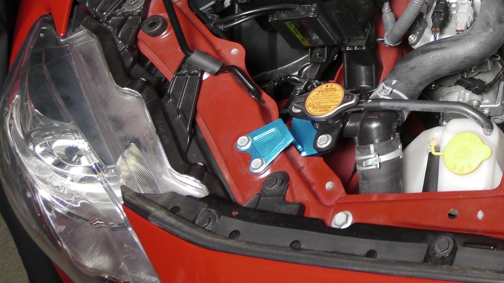 Cusco Aluminum Radiator Cap Bracket - 2013-2016 Scion FR-S / 2013-2020 Subaru BRZ / 2017-2019 Toyota 86