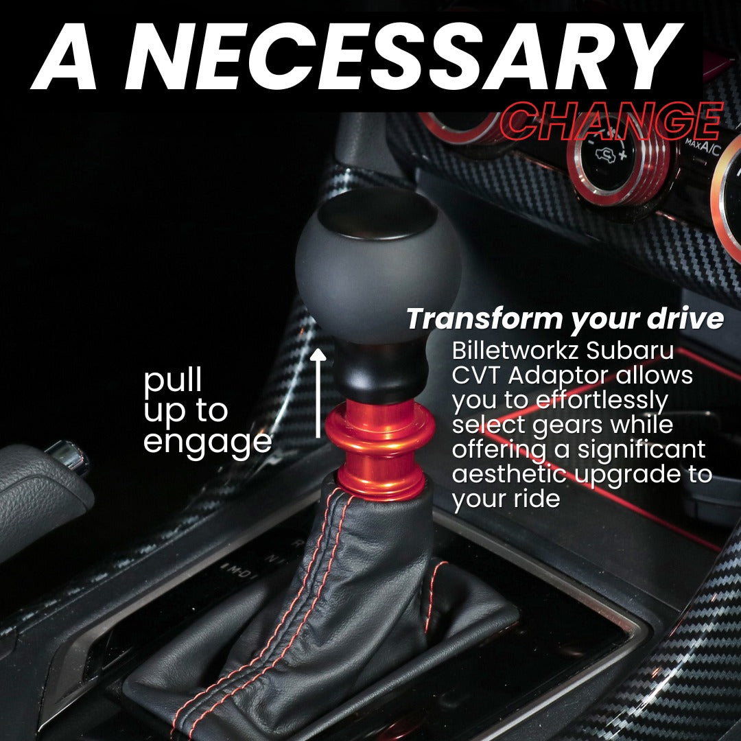Billetworkz Titanium Torched Automatic Shifter - Fits Subaru CVT: Forester (2019-2024)