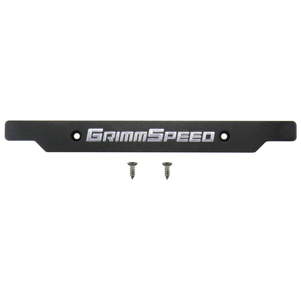 GrimmSpeed License Plate Delete Black/Silver - 2002-2005 Subaru WRX/STI