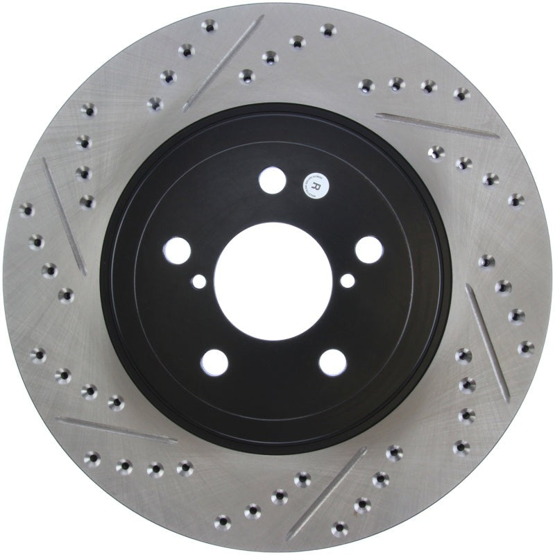 Stoptech Slotted & Drilled Sport Front Right Brake Rotor - 2013-2016 Scion FR-S / 2013-2016 Subaru BRZ