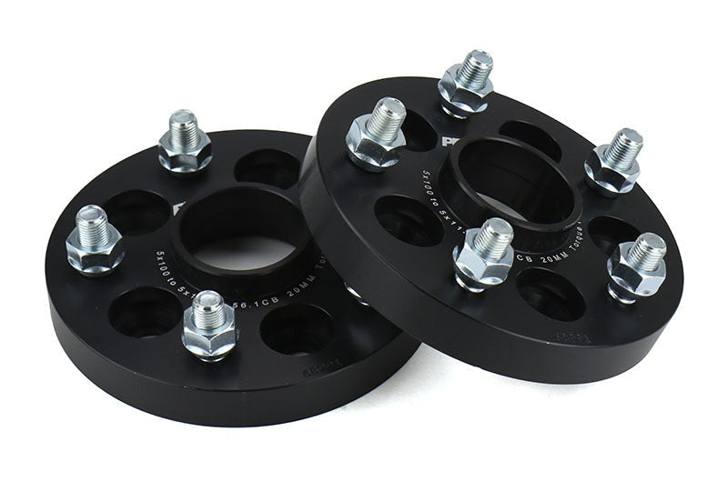 PERRIN 5x100 to 5x114.3 20mm Wheel Adapters Black - Subaru Models (inc. 2002-2014 WRX)