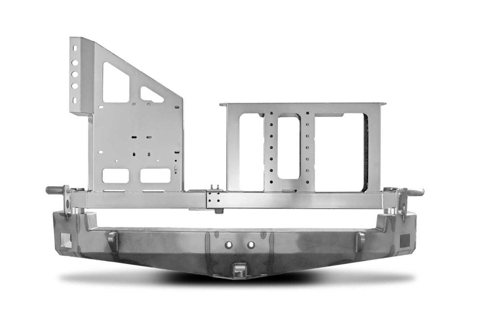 5th Gen 4Runner Swing Arm Rear Bumper Dual Swing Arm Tire Carrier Bare Metal 14-21 Toyota 4Runner CBI Offroad