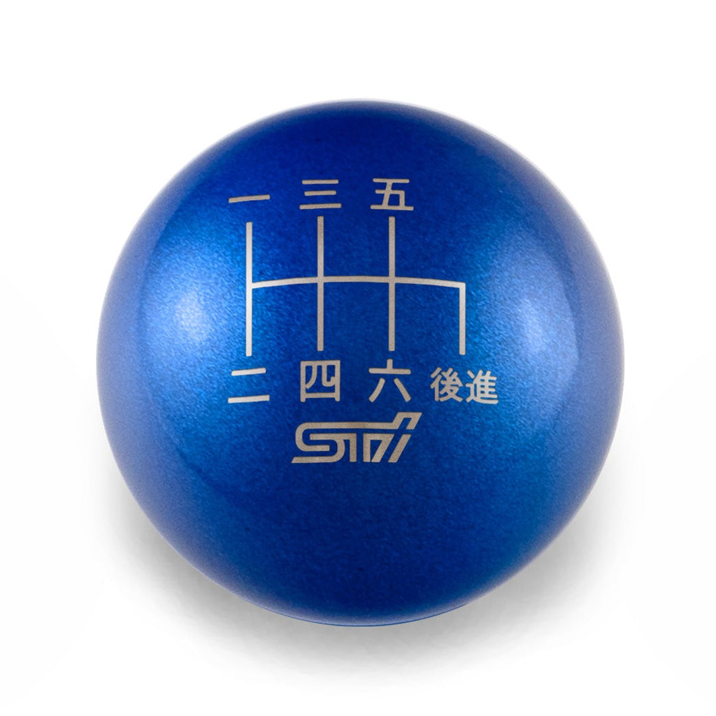 Billetworkz Weighted Shift Knob - 6 Speed STI Japanese Engraving - Subaru STI
