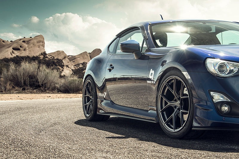 Titan 7 T-S5 Satin Titanium 18x9.5 +40 5x100 (Single Wheel) - 2013-2023 Subaru BRZ / Scion FR-S / Toyota GR86 / 2014-2018 Subaru Forester